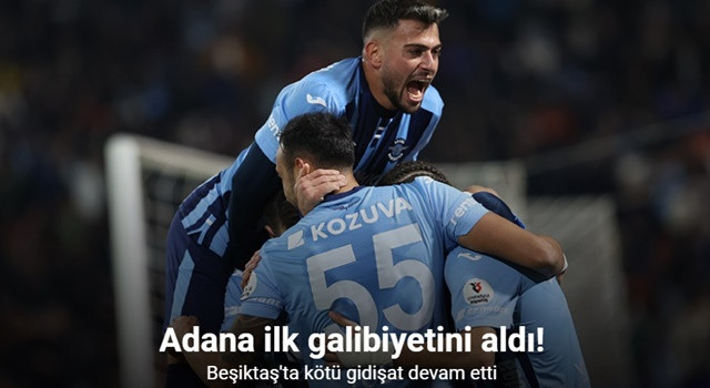 Adana Demirspor ilk galibiyetini aldı: 2-1