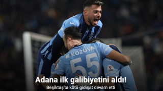 Adana Demirspor ilk galibiyetini aldı: 2-1