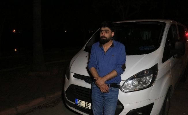 Bekçilerin üzerine aracını sürüp kaçan sürücü yakalanınca, ”Kimsenin üzerine sürmedim” dedi