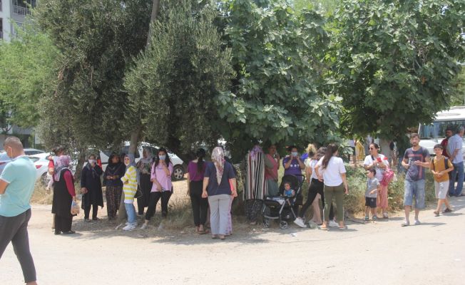 Mahallede bebek gömüldü paniği