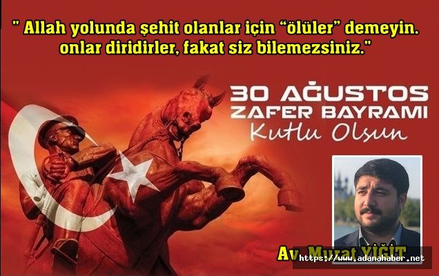 Avukat Murat Yiğit’in kutlama mesajı