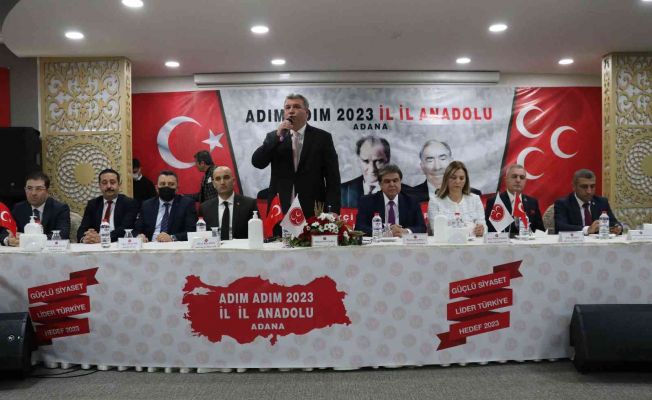 MHP’nin ‘Adım Adım 2023, İl İl Anadolu’ heyeti Adana’da