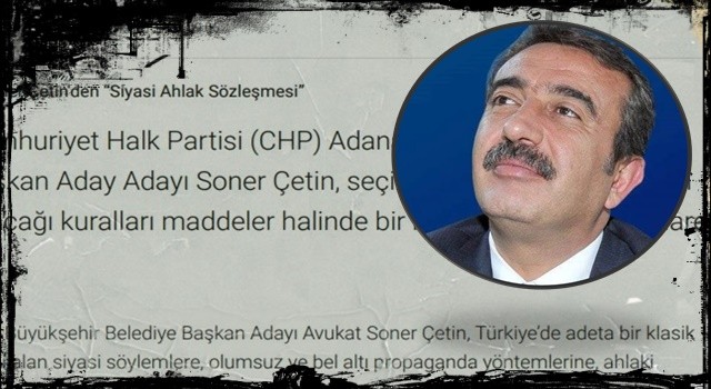 'Soner Çetin ve Siyasi Ahlak" Sözleşmesi