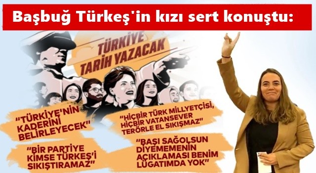 Başbuğ Alparslan Türkeş’in kızı, İYİ Parti Adana Milletvekili Dr. Ayyüce Türkeş, "MHP'nin ben de sadece adı kaldı!