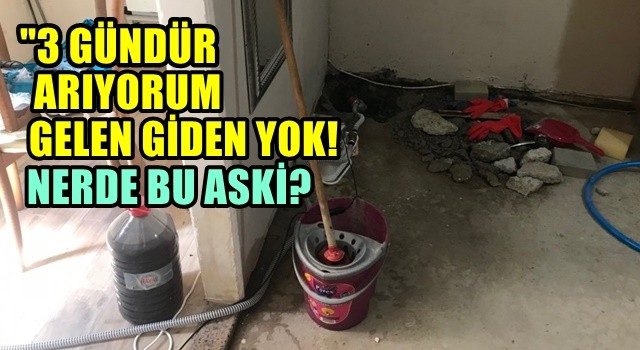 Evini lağım suyu bastı, ASKİ'ye isyan etti