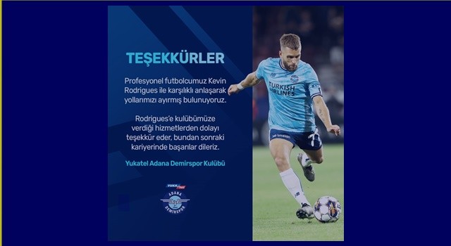 Adana Demirspor'da yaprak dökümü sürüyor, Belhanda'dan sonra...