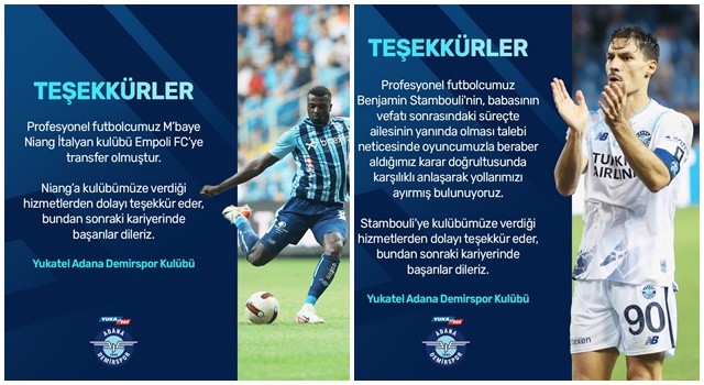 Adana Demirspor’da 'Gösteriş' Devri Bitti; Kaçan Kaçana!