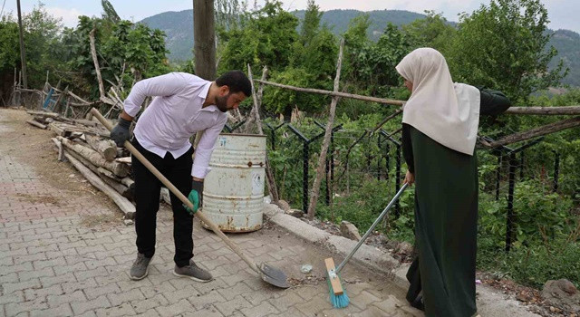 Feke'de atandığı köyü güzelleştiren imam