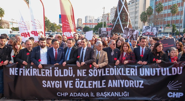 CHP Adana İl Örgütü Uğur Mumcu’yu andı