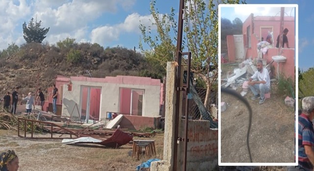 Sarıçam'da hortum felaketi! Evleri başlarına yıkıldı