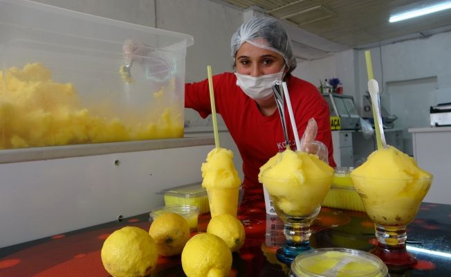 Limon dondurması Maraş dondurmasına rakip oldu