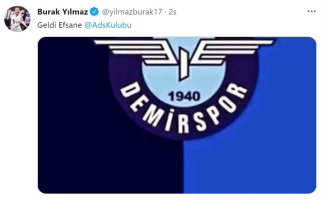 Burak Yılmaz’dan Adana Demirspor paylaşımı