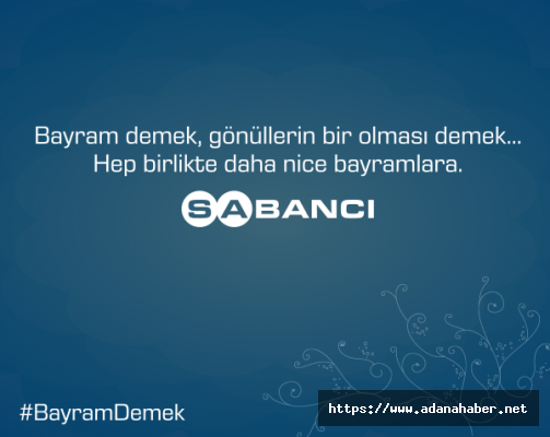 Sabancı Topluluğu Bayram ilanı