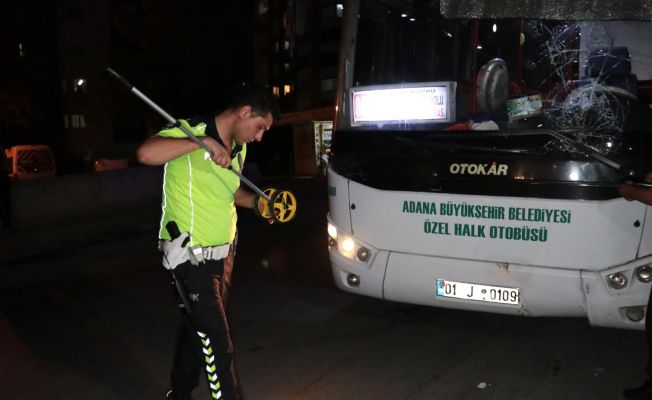 Halk otobüsünün çarptığı yaya ağır yaralandı