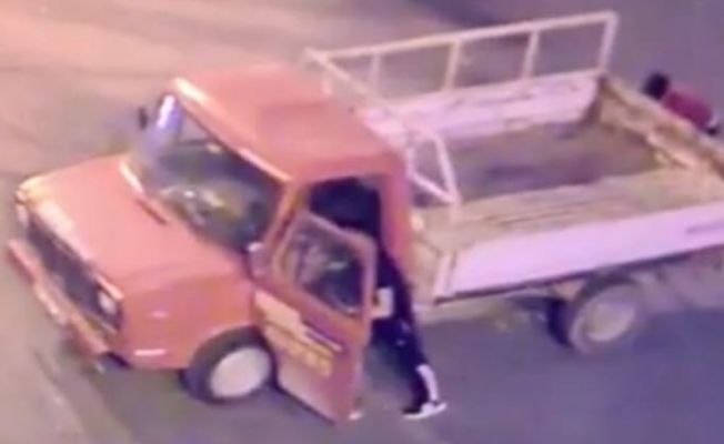 Eşi için iki ayrı kamyonet çaldı