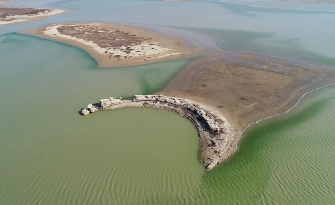 Sular çekildi, Augusta Antik Kenti gün yüzüne çıktı