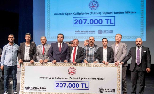 Adana’da amatör futbol kulüplerine 207 bin TL yardım