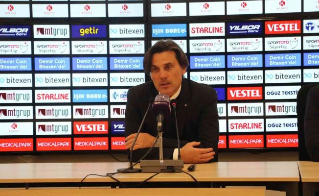 Montella: “İstediğimiz bir sonuç değildi”