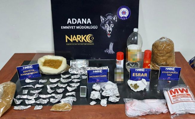 Adana’da 10 kilo 682 gram esrar ele geçirildi