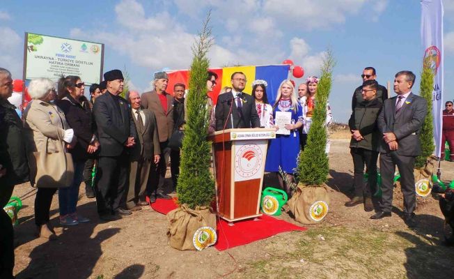 Türkiye-Ukrayna Dostluk Ormanı’na ilk fidanlar dikildi