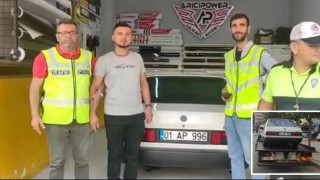 Emniyet önünde drift atan sürücüye ceza yağdı