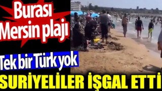 Suriyeliler işgal etti | Burası Mersin plajı |Tek bir Türk yok