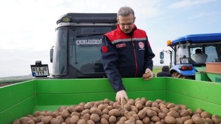 Adana’da turfanda patates toprakla buluştu