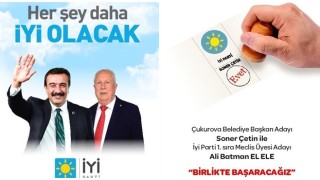 Çukurova Belediyesi İYİ Parti 1. Sıra Meclis Üye adayı Ali Batman 31 Mart seçimlerinden zaferle çıkacaklarını söyledi.