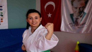 Serebral palsili Pınar, ’Para Karate Türkiye 2.’si oldu