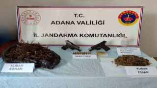 Adana’da 2 kilo 600 gram esrar ele geçirildi