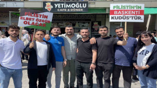 Adana’da üniversite öğrencileri Filistin için yürüdü