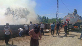 Kozan’da çıkan yangında 1 kişi hastaneye kaldırıldı, 20 küçükbaş hayvan son anda kurtuldu