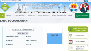 Adana’da Çatalan Barajı doluluk oranı yüzde 65,11’e düştü