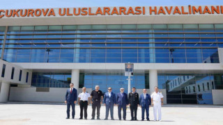 Valiler Çukurova Uluslararası Havalimanı’nda incelemelerde bulundu