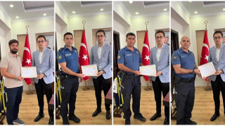 Feke’de başarılı polislere belge verildi