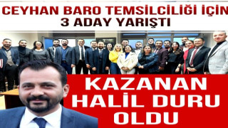 Avukat Halil Duru Adana Barosu Ceyhan Temsilciliğine seçildi