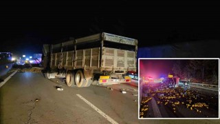 Otoyolda dehşet anları | Çok Sayıda ambulans ve güvenlik ekibi olay yerinde