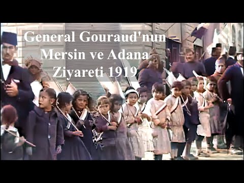 1919 Yılı Adana ve Mersin'in İşgal Görüntüleri , (Renkli) (Full HD 60Fps)